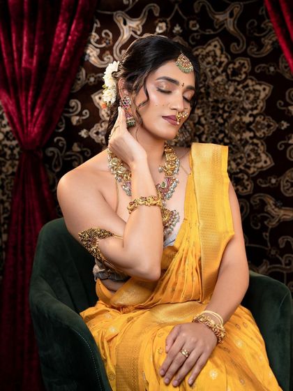 Thesparklebox - Occasion Wear Jewellery Rental Vibrant Kempu & Antique Sets photo 19