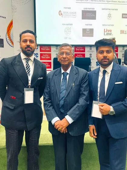 Pictured here with the Attorney General of India at an international legal conference. Interacting with the top legal minds in the country is essential for growth and staying at the forefront of the legal field.
