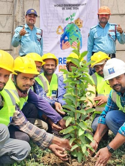 Our team participates in a tree plantation drive on World Environment Day. Our commitment to the environment is a daily celebration, reflected in our sustainable practices and eco-friendly choices.