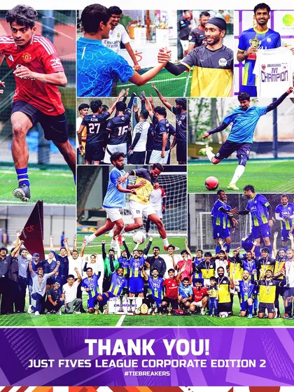 The Just Fives League is where company rivalries turn into on-pitch camaraderie. This collage captures the spirit of our Corporate Edition 2, filled with intense action, teamwork, and celebration. It’s a testament to the community we build through sport.
