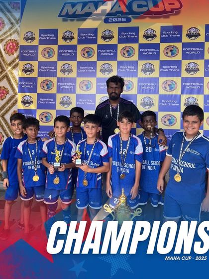 A throwback to our Maha Cup 2025 champions. These moments of glory are built on the training ground every single day.