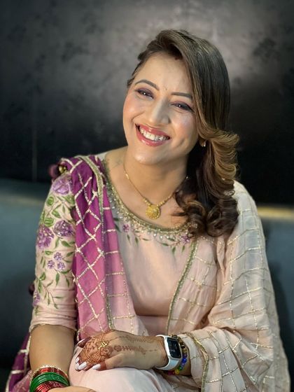 This is not just makeup, it's about feelings. The happiest face I've seen on Karwachauth.