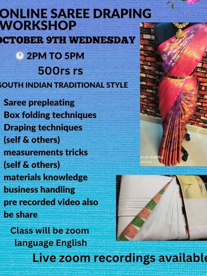 This workshop included business handling and provided live zoom recordings for later practice.