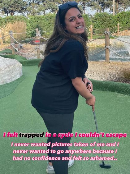 I felt trapped in a cycle I couldn't escape. I never wanted pictures taken of me and avoided going anywhere because I had no confidence and felt so ashamed.