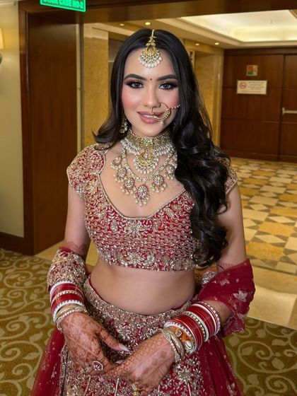 Ankit Malik - Bridal Makeup and Hair Styling Timeless Red & Maroon Brides photo 7