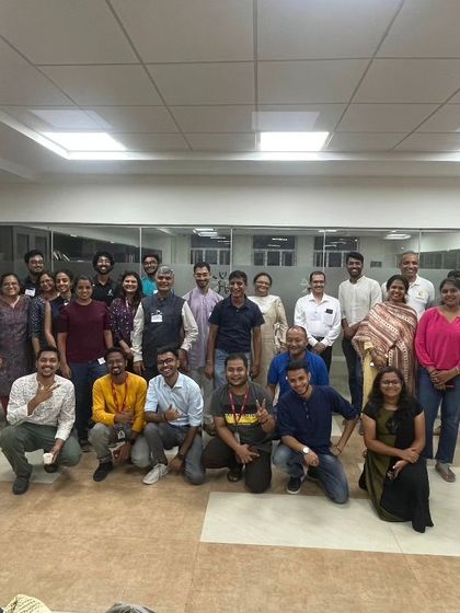 Our founder, Mr. Vishnu Agarwal, with other stakeholders at the Unified Vision for Science Seminar, organized by Param Science. We are committed to collaborating with leaders in the education sector.