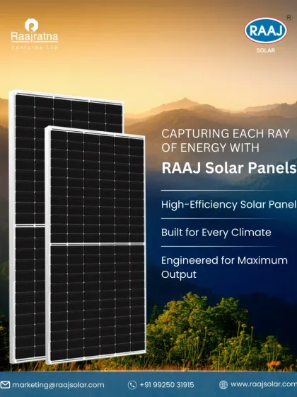 Raaj Solar - Utility-Scale & Industrial Solar Projects Our Advanced Solar Modules photo 38
