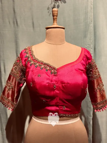 Blouse House by Mahitha Prasad - Custom Blouse Design & Embroidery A Closer Look: The Art of Embroidery photo 18