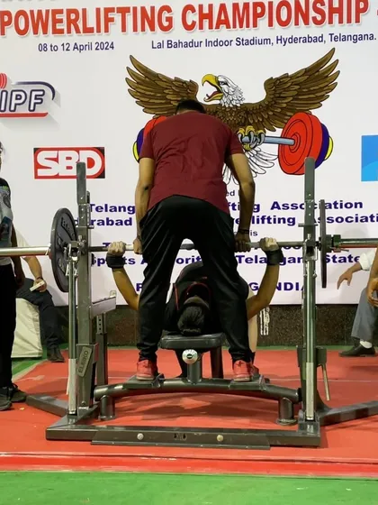 Siddhi competing at her first Open Nationals while managing a family health crisis. Despite sleepless nights and disrupted training, her strong-headed character shone through as she hit a 140kg squat and placed 7th in India.