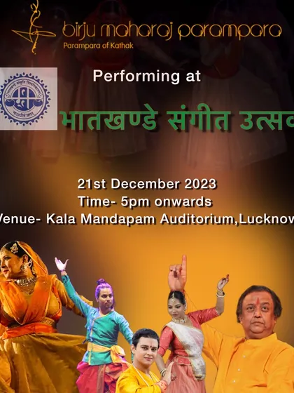 Another poster for the Bhatkhande Sangeet Utsav, highlighting the variety of pieces we presented, including 'Darbar-e-Salami' and 'Tarana.'