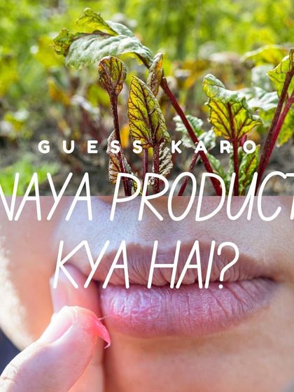 A little teaser I shared before launching our new product. The hint was a vibrant root vegetable, and many of you guessed it right. This was the beginning of our popular beetroot lip balm.