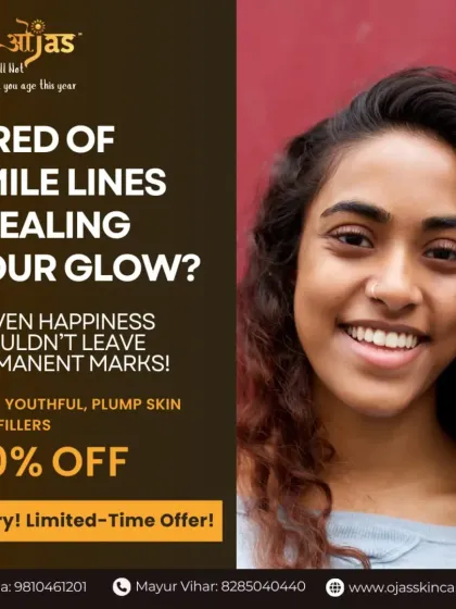 Smile lines, or nasolabial folds, can deepen with age. We use dermal fillers to gently plump the skin in this area, softening the lines and restoring a smoother, more youthful glow to your face. Even happiness shouldn't leave permanent marks.