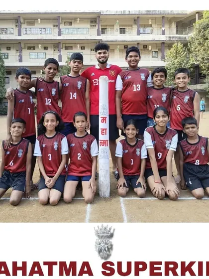 Team Mahatma Superking, a mix of boys and girls, ready for the Rising Star tournament.