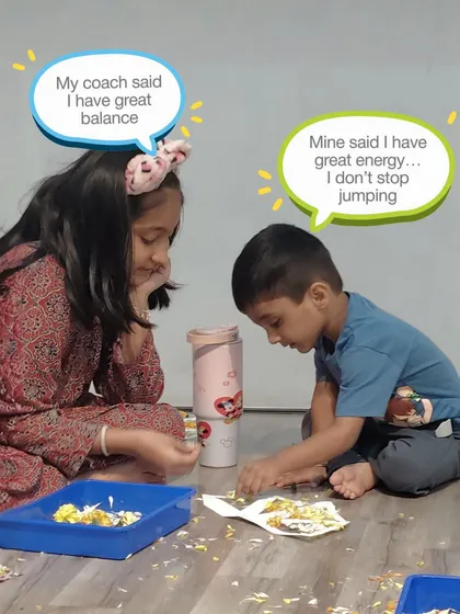 I overheard the sweetest things at the club. One child was proud of their balance, while another was happy about their non-stop energy. It's these little moments of self-awareness that I love to see.