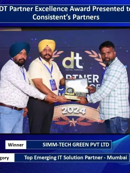 We congratulate our valued partner, SIMM-TECH GREEN PVT LTD, for winning the Top Emerging IT Solution Partner award at the DT Partner Summit. We are proud to grow alongside dedicated partners like them.