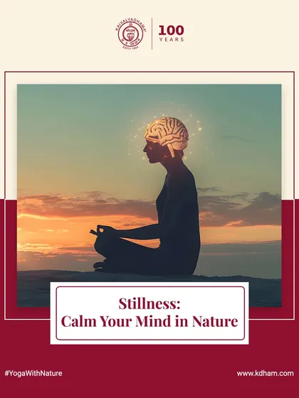 Pausing in a green space and allowing nature's quiet to soothe your mind is a simple way to invite deep relaxation and reduce mental chatter.