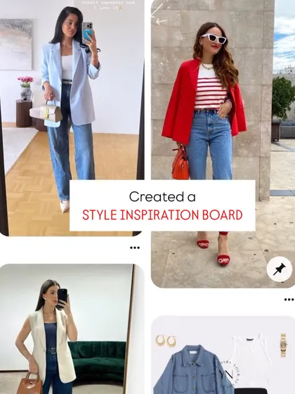 The first step in any style journey is inspiration. I help my clients create a style inspiration board on Pinterest or Instagram to visually define the look and feel they want to achieve. This becomes our roadmap for building their dream wardrobe.