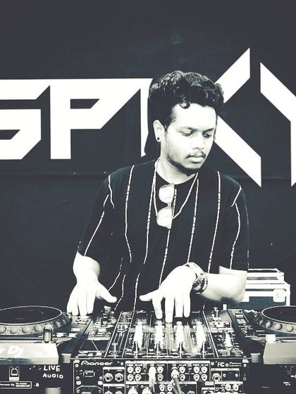 Performing under my DJ Spiky banner at a Holi event in Bengaluru. I specialize in curating playlists for festivals that include popular Bollywood and high energy tracks.