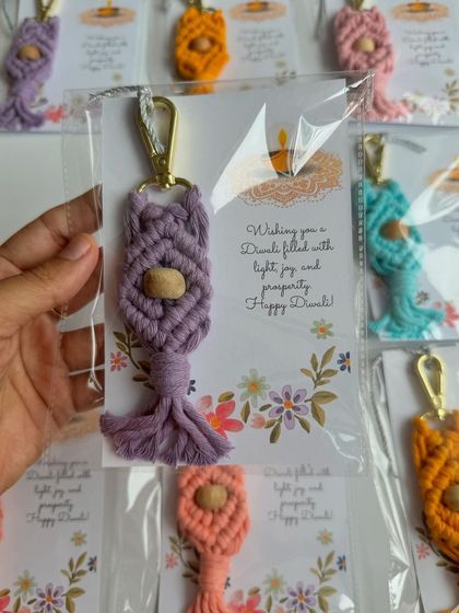Shikha Agarwal - Handmade Party Favors & Bulk Gifting Macrame Keychains & Charms photo 12