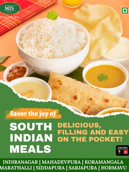 Big smiles, full plates, and happy pockets. Our South Indian meals are designed to be delicious, filling, and easy on your budget.