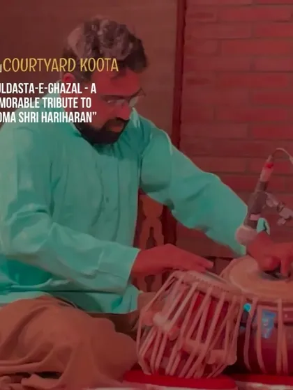 A glimpse of 'Guldasta-e-Ghazal', a memorable tribute to the legendary Padma Shri Hariharan, featuring a talented tabla player.