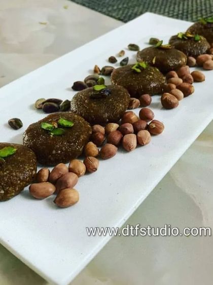 A Saawan Somwaar special, Peanut Jaggery Peda. This simple sweet dish is healthy and perfect for festive occasions.