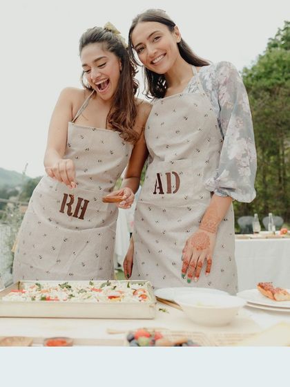 More fun from the pizza party, where guests got to be chefs for a day.