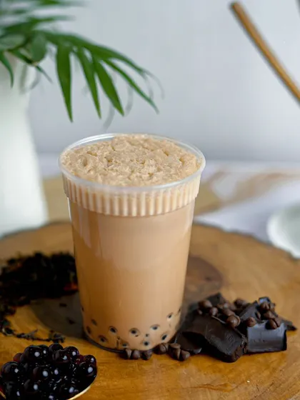 A perfect fusion of chocolate and boba bliss. My Chocolate Milk Tea is rich, creamy, and filled with chewy tapioca pearls. It's the ultimate dessert drink for any chocolate lover.