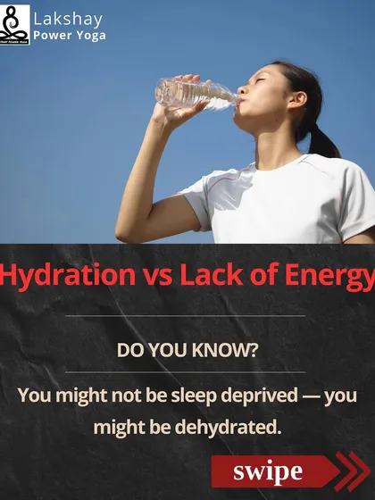 Do you know you might be dehydrated, not sleep-deprived? An infographic on the link between hydration and energy.