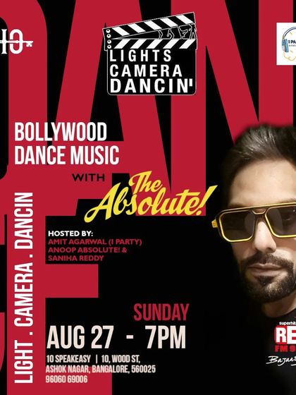 The launch of my 'Lights Camera Dancin' Sunday nights. A perfect way to end the weekend with high-energy Bollywood and Punjabi dance music.
