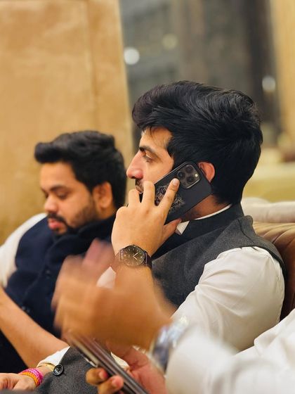 On a call, handling client matters. My work often extends beyond office hours.