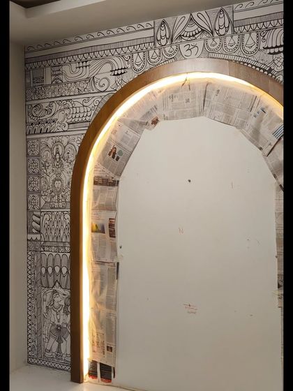 Reshma Shetty - Custom Wall Murals Intricate Line Art & Indian Motifs photo 4
