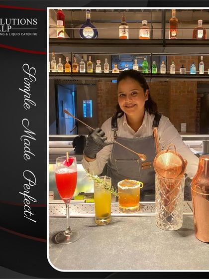 A trio of beautiful cocktails created for the Chloé event, each designed to reflect the essence of their perfume range.