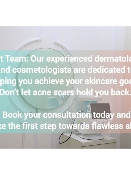 Our team of experienced dermatologists and cosmetologists is dedicated to helping you achieve your skincare goals. We believe in a personalized approach, ensuring every acne scar treatment plan is customized to your unique needs.