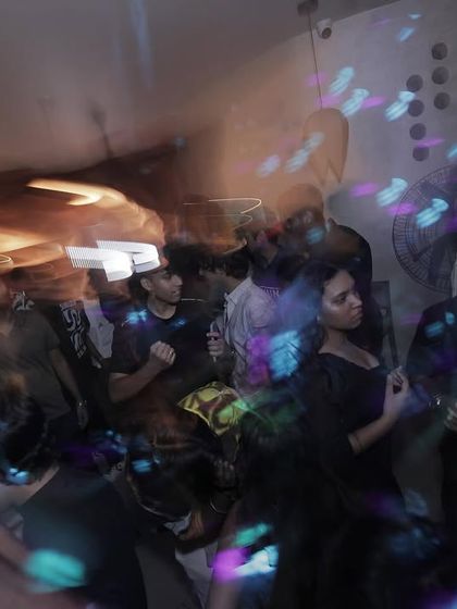 A motion-blur shot capturing the chaotic energy of a Euphoria X night. It's a whirlwind of music, lights, and movement that you have to experience to understand.