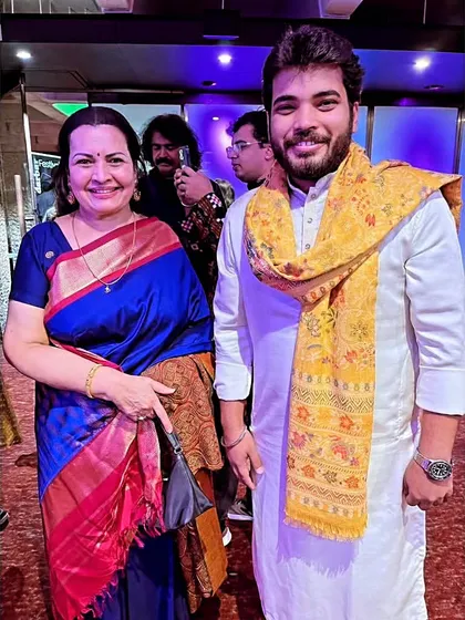 With the respected Sukanya Shankar ji at the Darbar Festival reception. It was an honour to be in the presence of such grace and artistry.