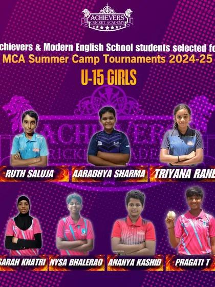 Our promising U-15 girls selected for the MCA Summer Camp Tournaments.