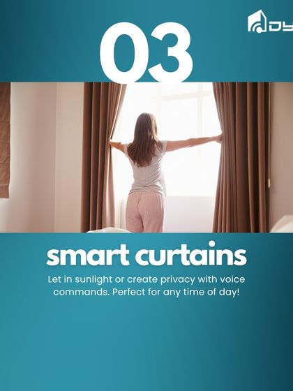 Let in sunlight or create instant privacy with a simple voice command. My smart curtain installations are perfect for any time of day, giving you effortless control over natural light.