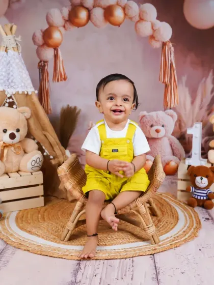 A big, toothy grin from the birthday boy. These are the expressions that parents will cherish for a lifetime.