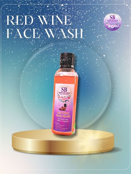 Another shot of my Red Wine Face Wash, a luxurious cleanser that helps fight signs of aging and brightens the complexion.