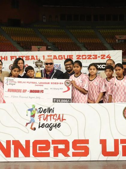A big congratulations to Jaguar FC for securing the runners-up title in the Delhi Futsal League. Their hard-fought journey to the final was inspiring to watch.