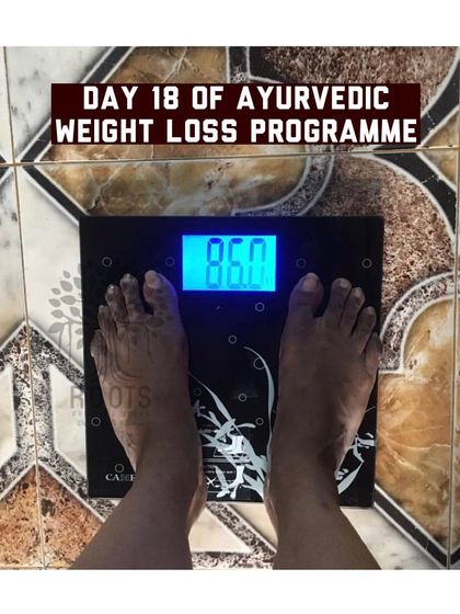 Day 18 progress check. The combination of a personalized diet and herbal support was already making a significant difference in his weight and digestive symptoms.