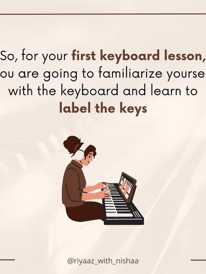 Your first keyboard lesson starts with getting familiar with the instrument and learning how to label the keys. Let's begin.