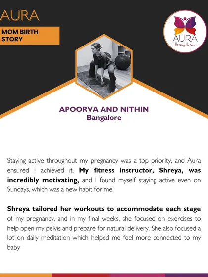 Apoorva explains how our tailored workouts, which focused on opening her pelvis and preparing for natural delivery, helped her stay active and connected to her baby throughout her pregnancy.