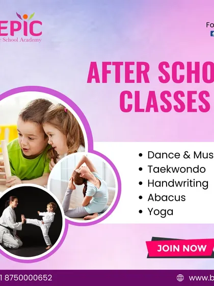After school hours are a time for growth and discovery. We offer classes in dance, music, Taekwondo, handwriting, Abacus, and yoga to help your child develop new skills and interests.