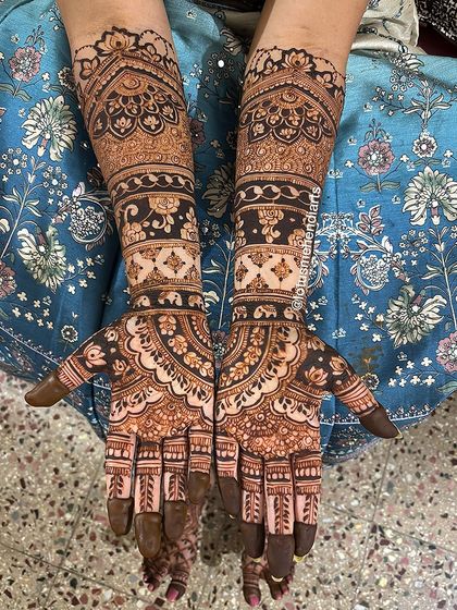 Lotus Mehendi Arts - Bridal & Occasion Mehendi Elaborate Bridal Designs photo 61