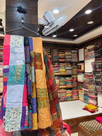 A wholesale store packed with fabrics and textiles. Digging through places like this is how I find hidden gems and unique materials for custom outfits.