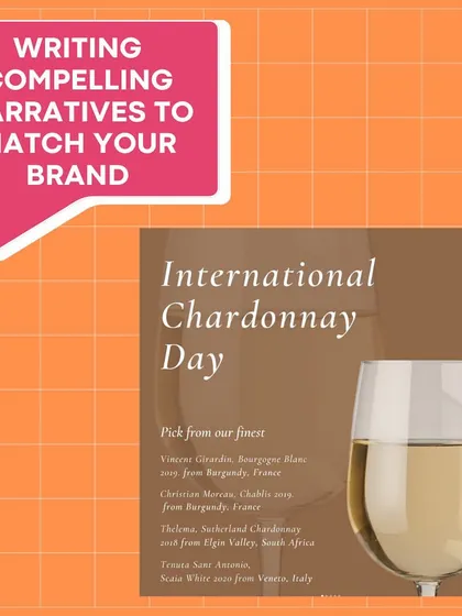 A strong social media presence requires more than just pretty pictures. We specialize in writing compelling narratives and captions that match your brand's voice, like this example for an International Chardonnay Day post.