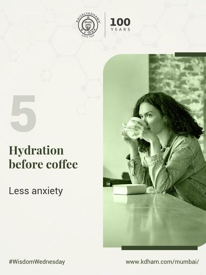Starting your day with water before coffee can reduce anxiety and improve hydration. This small shift supports your nervous system and sets a healthier tone for the morning.