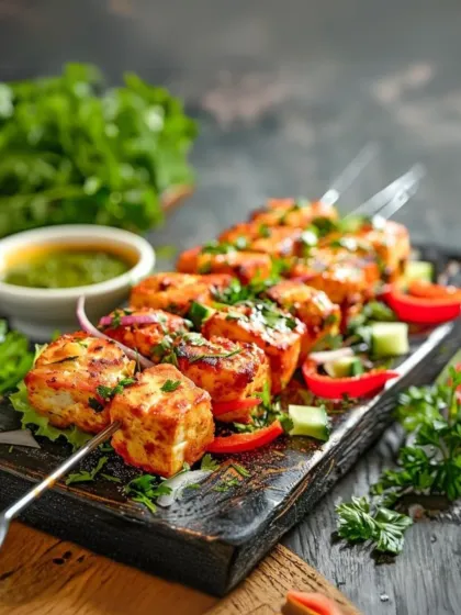 I love bringing the sizzle to your celebrations with live food stations. These juicy, smoky paneer kebabs are marinated in a blend of spices and grilled to perfection right at your event.